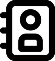 A black and white icon of a camera vector