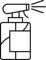 A spray bottle with a spray nozzle on it vector