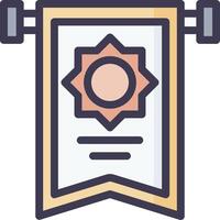 A banner with a star on it vector
