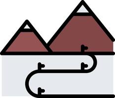 A house with a pipe coming out of it vector