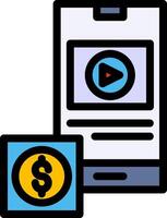 Mobile marketing icon vector
