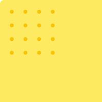 A yellow square with dots on it vector