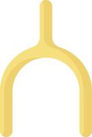 A yellow pipe with a long handle vector