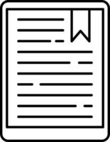 A book icon with a ribbon on it vector