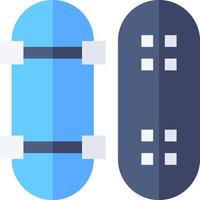 Two skateboards with different colors and shapes vector