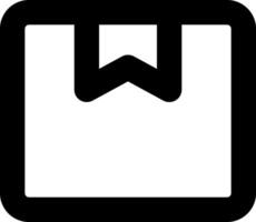 A black and white icon of a book vector