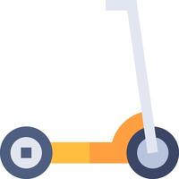 A scooter with wheels on a white background vector
