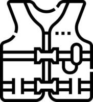 Life vest icon vector