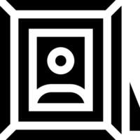 A black and white square with a square in the middle vector