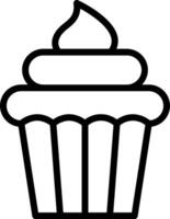 Cupcake icon on a white background vector