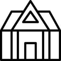 A black and white house icon vector
