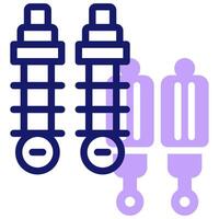 A purple and blue icon of two bottles vector
