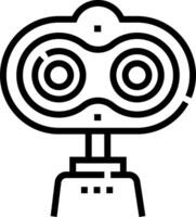 A robot icon on a white background vector