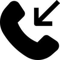 A phone with an arrow pointing to the left vector