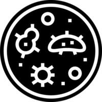 A black and white image of a round object with gears and other symbols vector