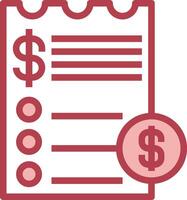 A check with dollar sign and a dollar coin icon vector