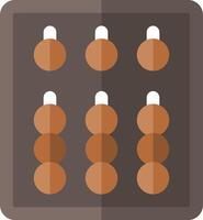 An abacus with a number of balls in it vector