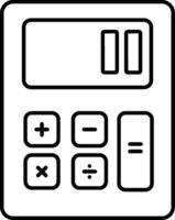calculadora ilustración diseño vector