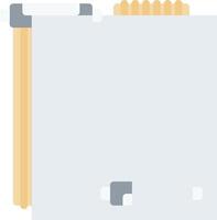 A blank sheet of paper with a pen and pencil vector