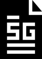 The sg logo on a black background vector