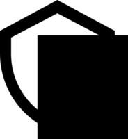A black and white shield with a white background vector