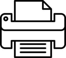 Printer icon on white background vector