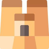 An icon of a building with a door vector