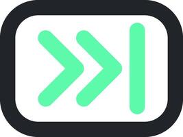 A green arrow pointing to the left vector