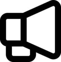 A megaphone icon on a white background vector
