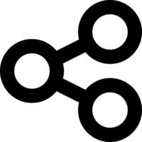A black and white image of two circles vector