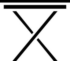 The x symbol is shown on a white background vector