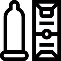 A condom and a condom wrapper vector