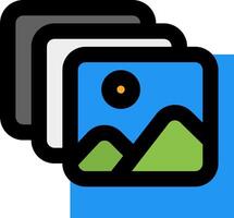 A picture of a mountain and a mountain vector