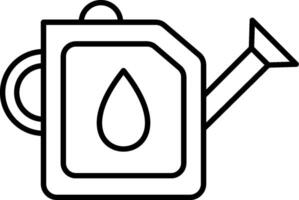 A watering can with a drop of water in it vector