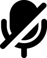 No microphone icon vector
