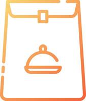 A food bag with a lid on it vector