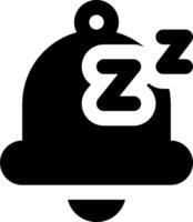 A bell with the word sleep on it vector