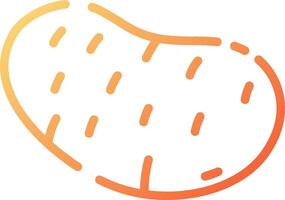 A peanut icon with a white background vector