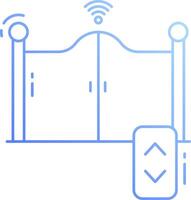 A remote control is shown next to a gate vector