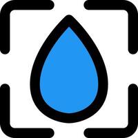 Water drop icon vector
