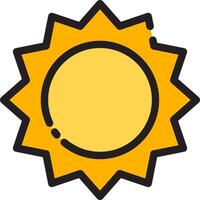 Sun icon illustration vector