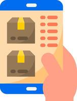 How to use the app to track your shipments vector
