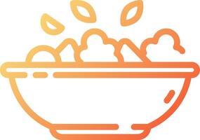 A bowl of cereal with fruit and nuts in it vector