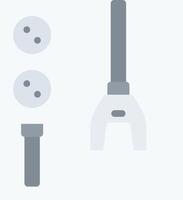 A wrench, screwdriver and screwdriver are shown vector