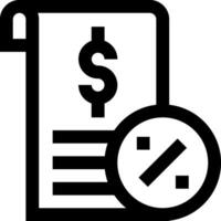 A receipt with a dollar sign and a check vector