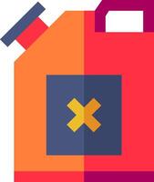 A gas can with an x on it vector