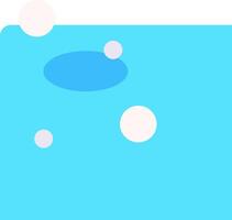 A blue background with white bubbles and a blue object vector