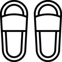 Two slippers on a white background vector