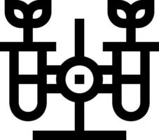 A black and white image of a flower pot vector