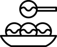 Ice cream icon with spoon and bowl vector